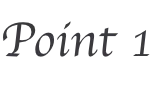 Point 1